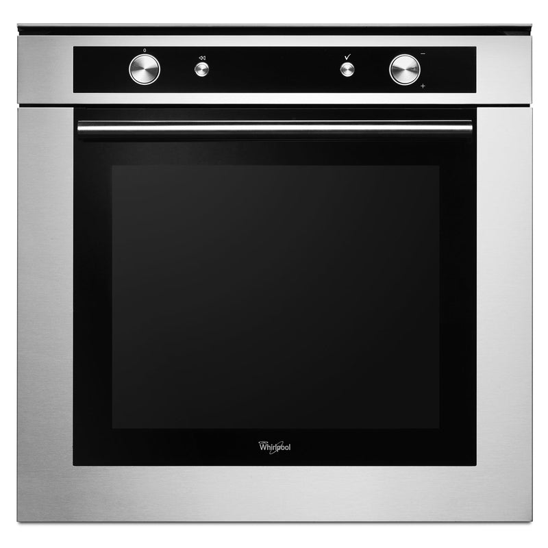 Whirlpool 2.6 Cu. Ft. Single Wall Oven with Convection - WOS52EM4AS - Electric Wall Oven in Stainless Steel/Black