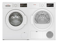 Bosch 300 Series 2.2 Cu. Ft. Front-Load Washer and 4.0 Cu. Ft. Condensation Dryer | Laveuse à chargement frontal 2,2 pi³ et sécheuse par condensation de 4,0 pi³ de série 300 de Bosch | BHFL300L