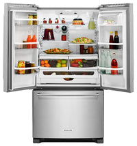 KitchenAid 20 Cu. Ft. French Door Refrigerator with Interior Dispenser - Stainless Steel - Refrigerator in Stainless Steel