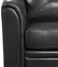 Andi Leather-Look Fabric Loveseat - Black | Causeuse Andi en tissu d'apparence cuir - noire | ANDIBKLV