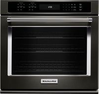 KitchenAid 5.0 Cu. Ft. Single Wall Oven with Even-Heat™ True Convection – KOSE500EBS - Electric Wall Oven in Black Stainless Steel