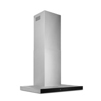 Broan Designer 30" Chimney Range Hood with Black Glass Panel - BWT1304SSB | Hotte cheminée pyramidale Broan Designer de 30 po avec panneau en verre noir - BWT1304SSB | BWT1304B