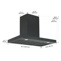 Ancona 36" Convertible Wall-Mounted Range Hood - AN-1587 | Hotte de cuisinière murale convertible Ancona de 36 po - AN-1587 | D77G1EUO