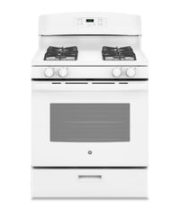 GE 5.0 Cu. Ft. Freestanding Gas Range – JCGBS60DEKWW - Gas Range in White