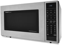 SHARP 1.5 Cu. Ft. Countertop or Built-In Convection Microwave Oven - SMC1585BS - Countertop Microwave with Child Lock in Stainless Steel