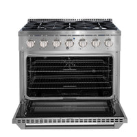 Ancona Dual Fuel 36" Stainless Freestanding Range - AN-2336SS | Cuisinière hybride amovible Ancona de 36 po en acier inoxydable - AN-2336SS | D77G4CV8