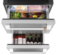 Café 5.7 Cu. Ft. Built-In Dual-Drawer Refrigerator - CDE06RP2NS1 | Réfrigérateur encastré Café de 5,7 pi³ à deux tiroirs - CDE06RP2NS1 | CDE06RPS