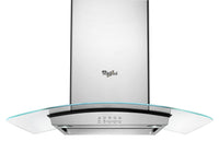 Whirlpool 36" Glass Island-Mount Range Hood – WVI75UC6DS - Range Hood in Stainless Steel/Glass