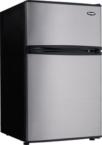 Danby 3.2 Cu. Ft. Compact Refrigerator with Freezer – DCR031B1BSLDD - Refrigerator in Stainless Look