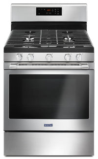 Maytag 5.0 Cu. Ft. Freestanding Gas Range with Oval Burner – MGR6600FZ - Gas Range in Stainless Steel