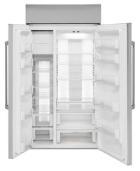 Café 42" Built-In 25 Cu. Ft. Smart Side-by-Side Refrigerator - CSB42WP2NS1 - Refrigerator in Stainless Steel with Brushed Stainless Steel Handles 