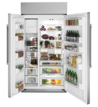 Café 48" Built-In 29.5 Cu. Ft. Smart Side-by-Side Refrigerator - CSB48WP2NS1 - Refrigerator in Stainless Steel with Brushed Stainless Steel Handles 