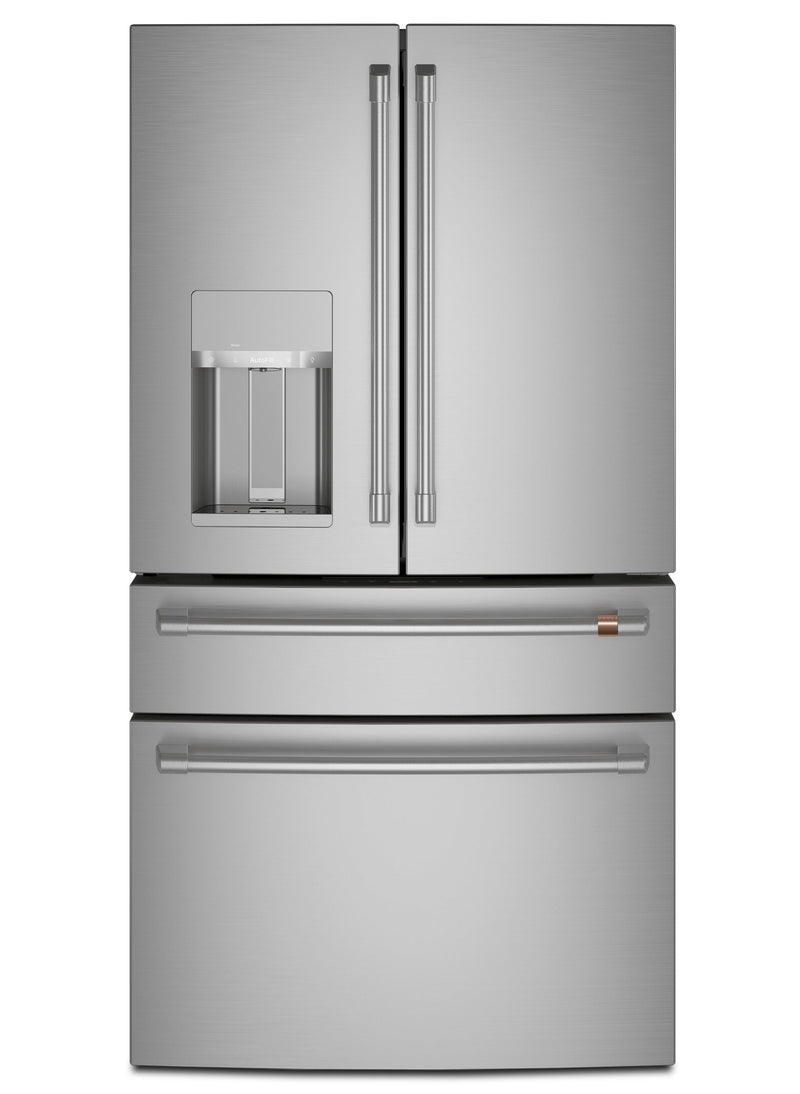 Café 27.8 Cu. Ft. 4-Door French-Door Refrigerator - CVE28DP2NS1 | Réfrigérateur à 4 portes Cafe de 27,8 pi³ à portes françaises – CVE28DP2NS1 | CVE28DPS