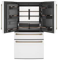Café 27.8 Cu. Ft. 4-Door French-Door Refrigerator - CVE28DP4NW2 | Réfrigérateur à 4 portes Cafe de 27,8 pi³ à portes françaises – CVE28DP4NW2 | CVE28DPW