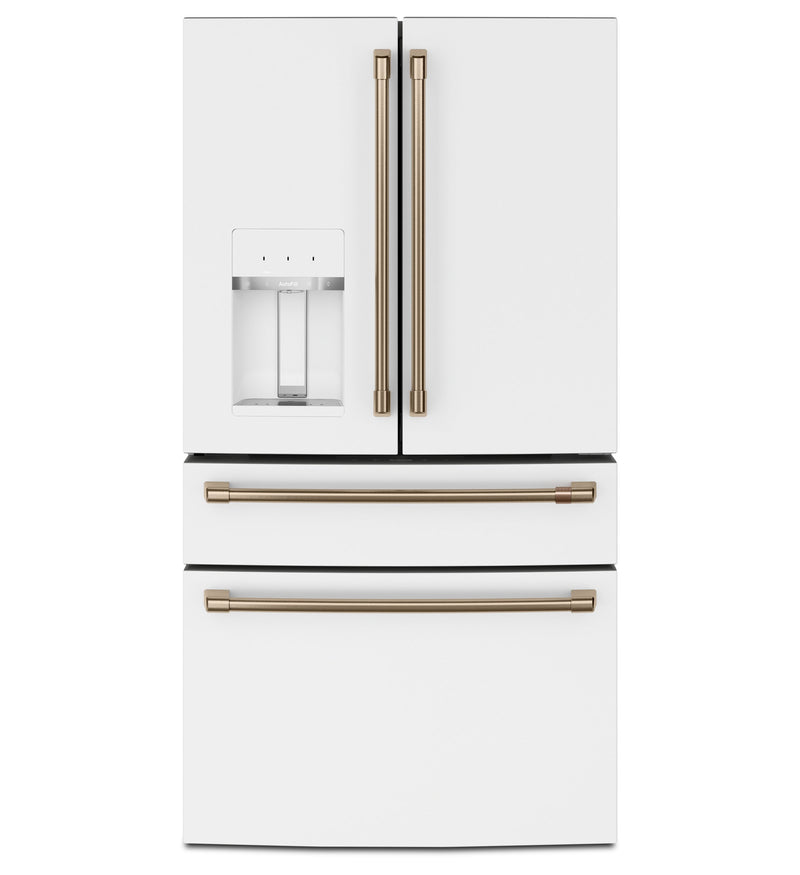 Café 27.8 Cu. Ft. 4-Door French-Door Refrigerator - CVE28DP4NW2 | Réfrigérateur à 4 portes Cafe de 27,8 pi³ à portes françaises – CVE28DP4NW2 | CVE28DPW