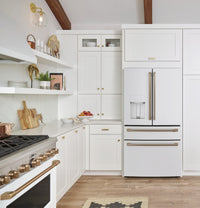Café 27.8 Cu. Ft. 4-Door French-Door Refrigerator - CVE28DP4NW2 | Réfrigérateur à 4 portes Cafe de 27,8 pi³ à portes françaises – CVE28DP4NW2 | CVE28DPW