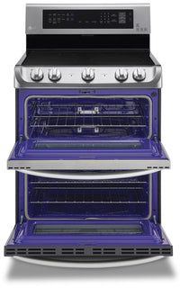 LG 7.3 Cu. Ft. Electric Range with Double Oven – Stainless Steel|Cuisinière électrique LG de 7,3 pi3 avec double four - acier inoxydable|LDE5415S