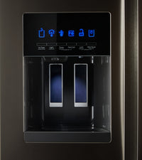 Whirlpool 25 Cu. Ft. French-Door Refrigerator in Fingerprint-Resistant Stainless Steel – WRF555SDHV - Refrigerator in Black Stainless Steel