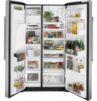 Café 21.9 Cu. Ft. Counter-Depth Side-by-Side Refrigerator - CZS22MP2NS1 | Réfrigérateur Café de 21,9 pi³ de profondeur comptoir à compartiments juxtaposés - CZS22MP2NS1 | CZS22MPS