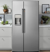 Café 21.9 Cu. Ft. Counter-Depth Side-by-Side Refrigerator - CZS22MP2NS1 | Réfrigérateur Café de 21,9 pi³ de profondeur comptoir à compartiments juxtaposés - CZS22MP2NS1 | CZS22MPS