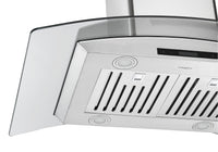 Ancona IGCB636 36" Island Glass Stainless Steel Range Hood - AN-1406 | Hotte de cuisinière pour îlot Ancona IGCB636 de 36 po en verre et en acier inoxydable - AN-1406 | D77G3EQP