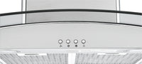 Ancona IGCC636 36" Island Glass Stainless Steel Range Hood - AN-1405 | Hotte de cuisinière pour îlot Ancona IGCC636 de 36 po en verre et en acier inoxydable - AN-1405 | D77G8QVJ