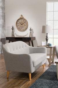 Calla Linen-Look Fabric Sofa - Light Grey|Sofa Calla en tissu d'apparence lin - gris pâle|CALLLGSF