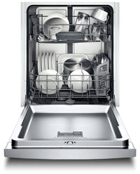Bosch Ascenta® Series Recessed Handle Dishwasher - SHE3AR75UC - Dishwasher with Child Lock in Stainless Steel