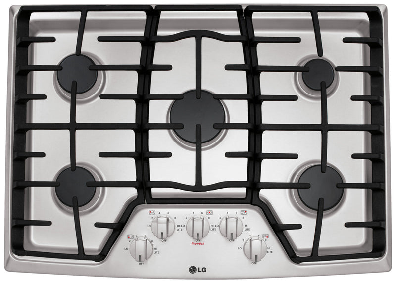 LG 30" Gas Cooktop – LCG3011ST - Gas Cooktop in Stainless Steel