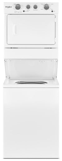 Whirlpool® 4.0 cu.ft Electric Stacked Laundry Center 9 Wash cycles and AutoDry™ - Laundry Centre in White
