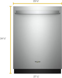 Whirlpool Built-In Dishwasher with Fan Dry – WDT730PAHV - Dishwasher in Black Stainless Steel