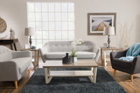 Calla Linen-Look Fabric Sofa - Light Grey|Sofa Calla en tissu d'apparence lin - gris pâle|CALLLGSF
