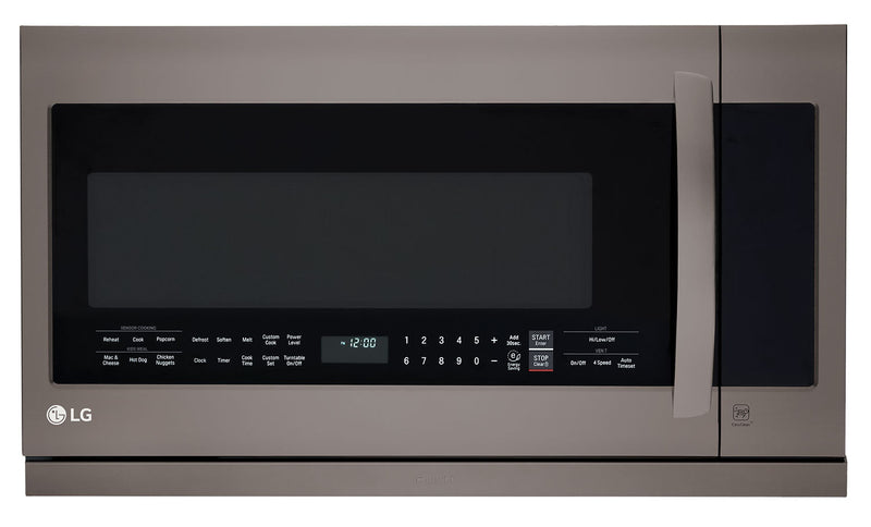 LG 2.2 Cu. Ft. Over-the-Range Microwave – LMV2257BD - Over-the-Range Microwave in Black Stainless Steel