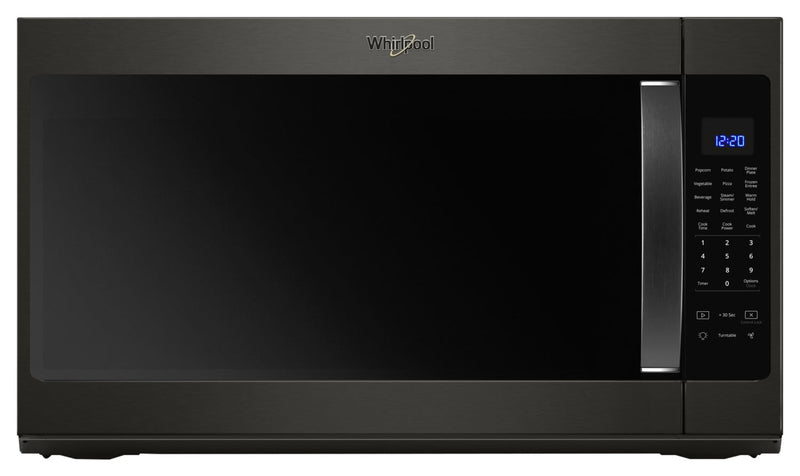 Whirlpool 2.1 cu. ft. Over the Range Microwave with Steam Cooking - YWMH53521HV - Over-the-Range Microwave in Black Stainless Steel