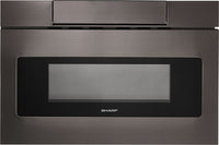 Sharp 24" 1.2 Cu. Ft. 950-Watt Microwave Drawer® Oven – SMD2477AHC - Built-In Microwave with Child Lock in Black Stainless Steel