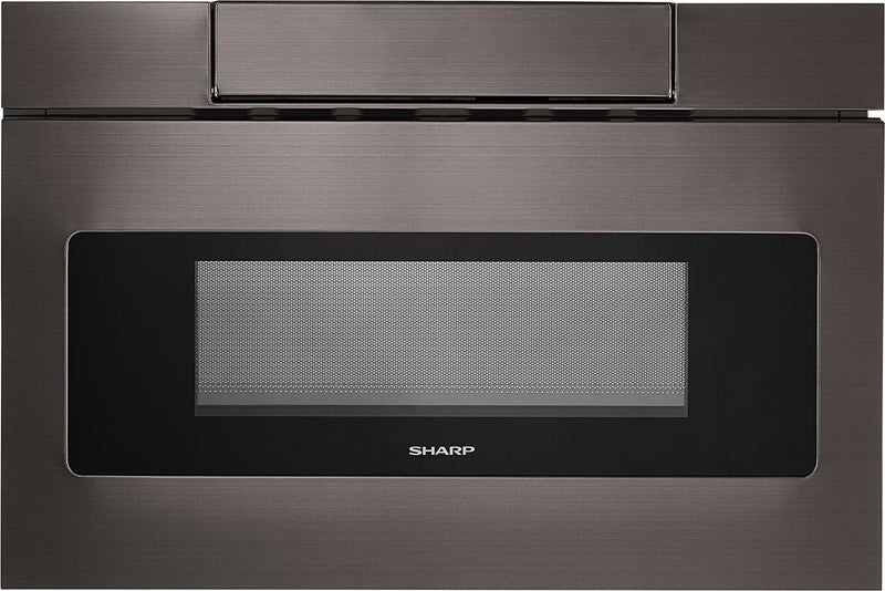 Sharp 24" 1.2 Cu. Ft. 950-Watt Microwave Drawer® Oven – SMD2477AHC - Built-In Microwave with Child Lock in Black Stainless Steel
