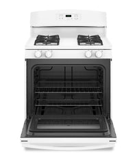GE 5.0 Cu. Ft. Freestanding Gas Range – JCGBS60DEKWW - Gas Range in White