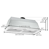 Ancona 28" Ducted Insert Range Hood - AN-1373 | Insertion de hotte de cuisinière à conduit Ancona de 28 po- AN-1373 | D77G7BDR