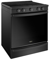 Whirlpool 6.4 Cu. Ft. Smart Slide-in Electric Range with Frozen Bake™ Technology - YWEE750H0HB - Electric Range in Black