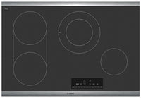 Bosch 800 Series 30" Electric Cooktop – NET8068SUC - Electric Cooktop in Black/Stainless Steel