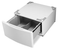 LG 15" H Laundry Pedestal w/Storage Drawer – White - Laundry Pedestal in White