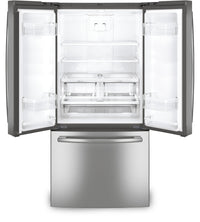GE 24.8 CU.FT. FRENCH DOOR FRIDGE-SS 69.88" X 32.75"- GNE25DYRKFS | Réfrigérateur GE de 24,8 pi³ à portes françaises - GNE25DYRKFS | GNE25DYS