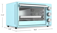 Galanz 0.9 Cu. Ft. Retro Toaster Oven with True Convection - GRH1209BERM151 | Four grille-pain rétro Galanz de 0,9 pi³ avec convection véritable - GRH1209BERM151 | GRH1209B