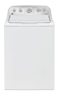 GE 4.9 Cu. FT. Top Load Washer and 7.2 Cu. Ft. Electric Dryer – White | Laveuse à chargement par le haut de 4,9 pi3 et sécheuse électrique de 7,2 pi3 de GE - blanches | GETL490W