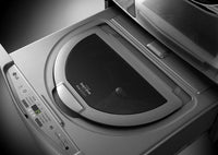 LG TWIN Wash™ 29" Sidekick™ Pedestal Washer - Graphite Steel - Washer in Graphite