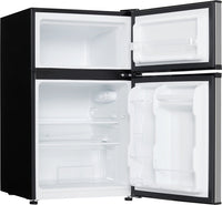 Danby 3.2 Cu. Ft. Compact Refrigerator with Freezer – DCR031B1BSLDD - Refrigerator in Stainless Look