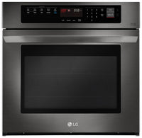 LG 4.7 Cu. Ft. Single Wall Oven – LWS3063BD - Electric Wall Oven in Black Stainless Steel