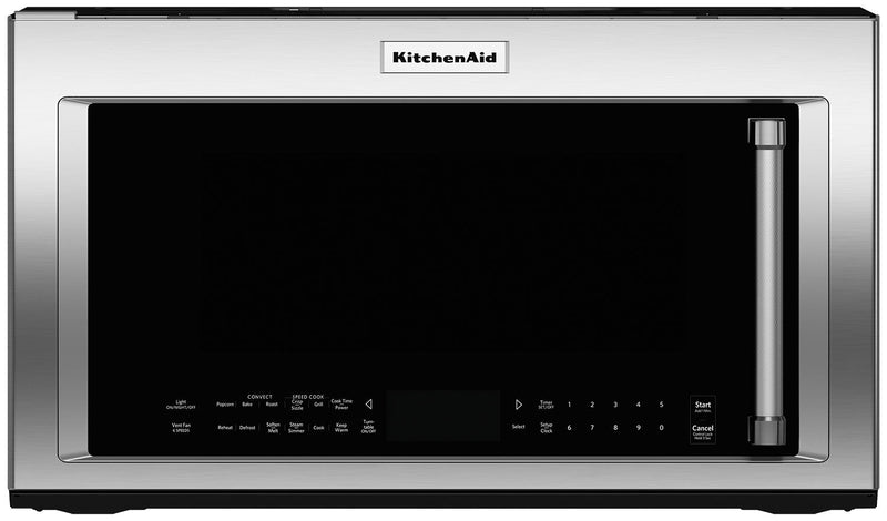 KitchenAid 1.9 Cu. Ft. Convection Microwave with High-Speed Cooking - Stainless Steel - Over-the-Range Microwave in Stainless Steel