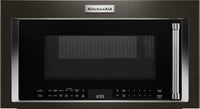KitchenAid 1.9 Cu. Ft. 1,000 W Convection Microwave Hood Combination – YKMHC319EBS - Over-the-Range Microwave with Steam in Black Stainless Steel