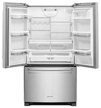 KitchenAid 20 Cu. Ft. French Door Refrigerator with Interior Dispenser - Stainless Steel - Refrigerator in Stainless Steel